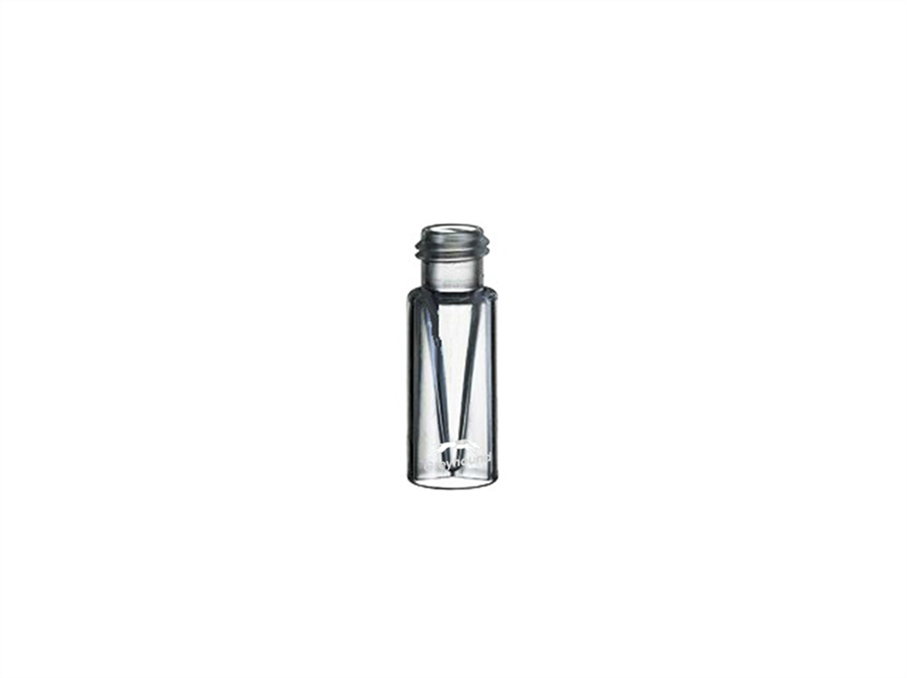 Picture of 300µL Wide Mouth Short Thread Screw Top TPX (Polymethylpentene) Vial, Clear, 9mm Thread